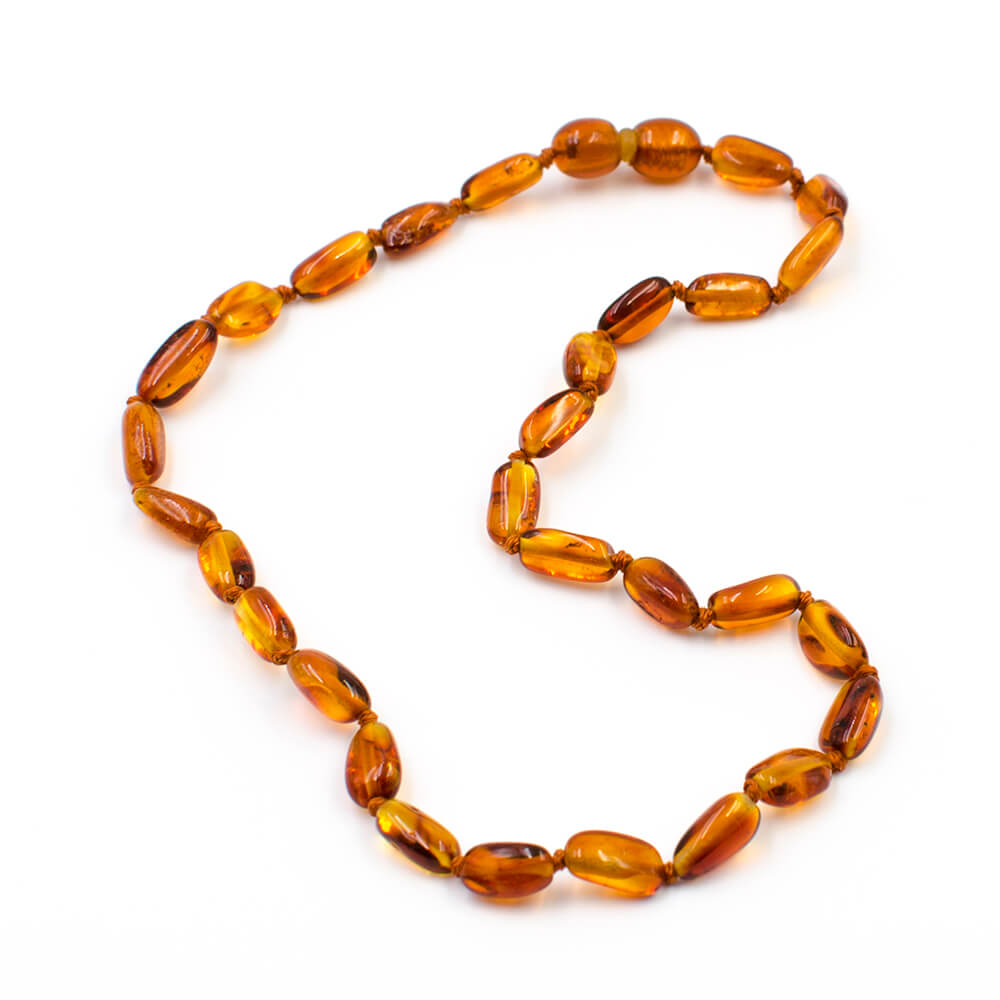 Selenas collier ambre pour bébé 32-34cm multicolore ovale à petit prix