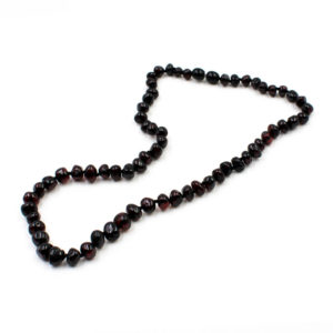 Collier Ambre Femme Perles Baroques Noir