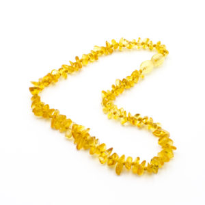 Collier Ambre Bébé Éclats Polis Citron