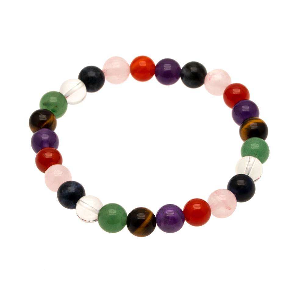 Bracelet 7 Chakras 8 Mm En Pierres Naturelles 123ambre