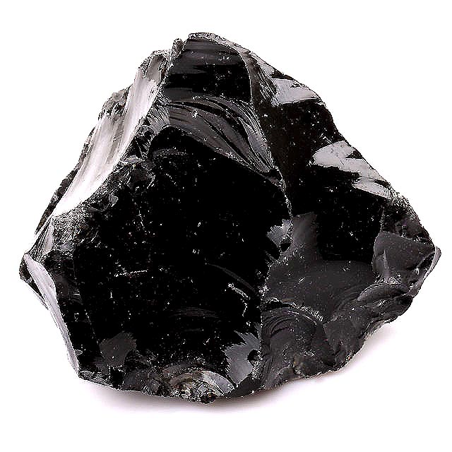 Obsidienne noire roulée • Heliodora