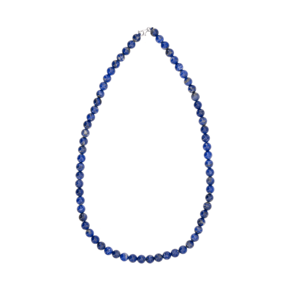 Collier lapis lazuli perles de 6 mm