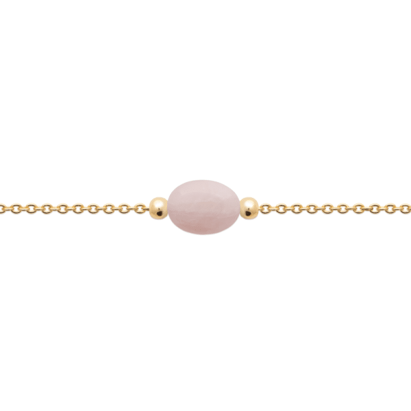 Bracelet Rigel - Plaqué Or et Quartz Rose