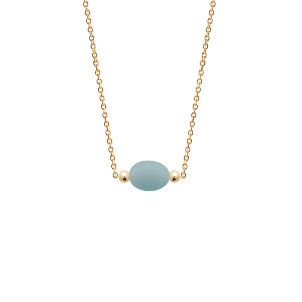 Collier Rigel - Plaqué Or et Amazonite