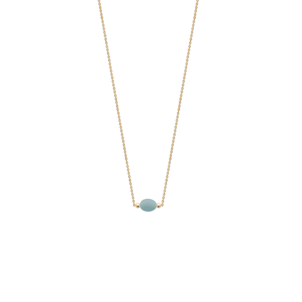 Collier Rigel - Plaqué Or et Amazonite